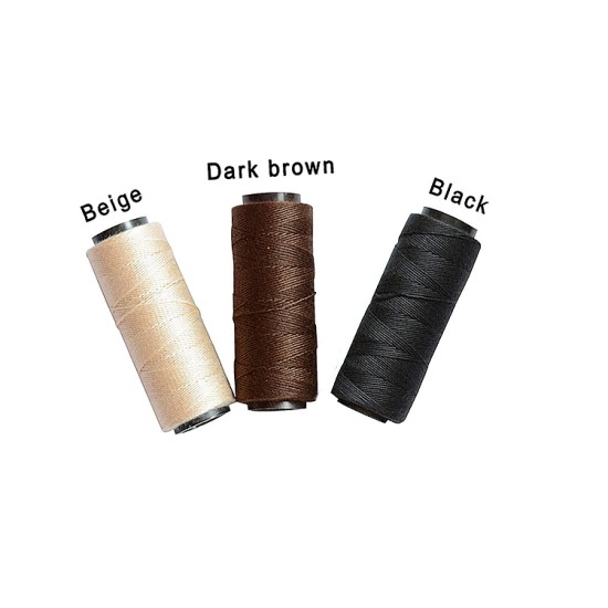 Polyester Hair Track Weft Weaving Sew Decor Thread For Sew-In Hair  Extensions And Making Your Own Hair Black 