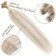 #18/60 ASH BLONDE/PLATINUM BLONDE Nano Tip/Ring Highlight Hair Extensions 50g/qty 20"