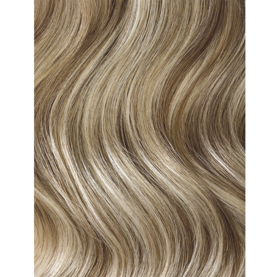 #8/18 ASH BROWN/ASH BLONDE Nano Tip/Ring Highlight Hair Extensions 50g/qty 20" 